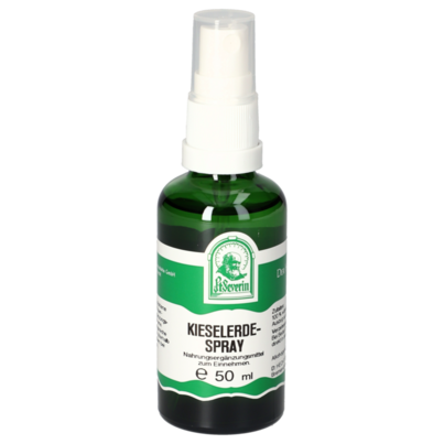 Sie sehen eine Packung KIESELERDE SPRAY 50 ML, Produktbild: 01 KIESELERDE SPRAY 50 ML, A-Nr.: 4484420 - 01