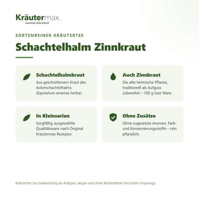 Sie sehen eine Packung Schachtelhalm Zinnkraut Tee 100 g, Produktbild: 02 Schachtelhalm Zinnkraut Tee 100 g, A-Nr.: 4608750 - 02