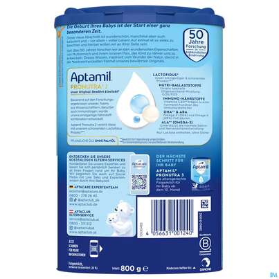 Aptamil Milch-fertignahrung Profutura 2 800g, A-Nr.: 4351446 - 04