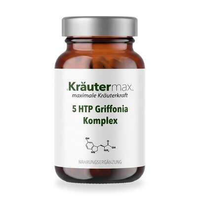 Sie sehen eine Packung 5 HTP Griffonia Kapseln 60 Stück, Produktbild: 01 5 HTP Griffonia Kapseln 60 Stück, A-Nr.: 5995720 - 01