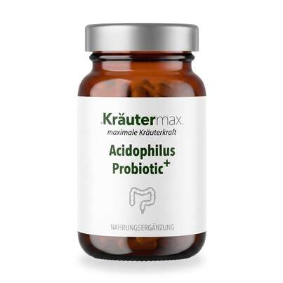 Sie sehen eine Packung Acidophilus Probiotic+ Kapseln 60 Stück, Produktbild: 01 Acidophilus Probiotic+ Kapseln 60 Stück, A-Nr.: 5921472 - 01