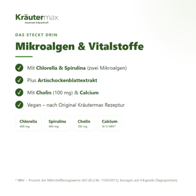 Algen Leber Komplex+ Kapseln 120 Stück, A-Nr.: 6129864 - 03