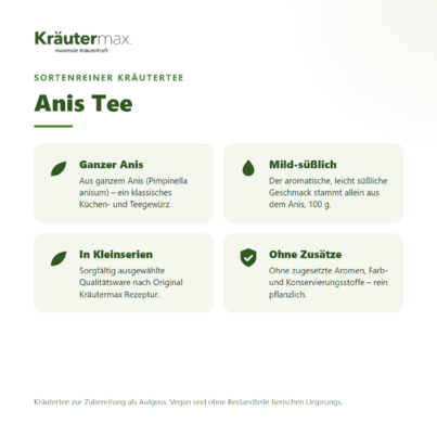 Sie sehen eine Packung Anis Tee 100 g, Produktbild: 02 Anis Tee 100 g, A-Nr.: 6031473 - 02
