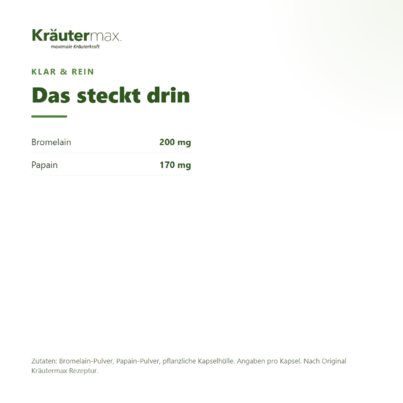 Bromelain und Papain Kapseln 90 Stück, A-Nr.: 5746282 - 03