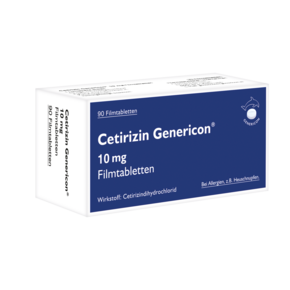 Cetirizin Genericon® lindert Allergiesymptome, A-Nr.: 6073460 - 01