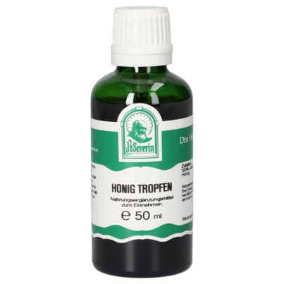 Sie sehen eine Packung HONIG TROPFEN 50 ML, Produktbild: 01 HONIG TROPFEN 50 ML, A-Nr.: 5902635 - 01
