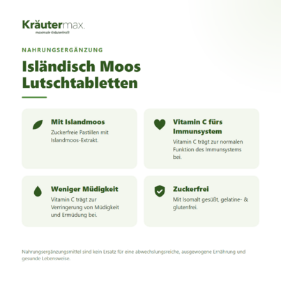Isländisch Moos Lutschtabletten 36 Stk., A-Nr.: 5673235 - 02