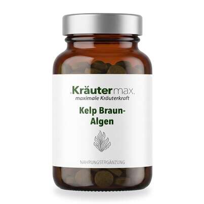 Sie sehen eine Packung Kelp Braun Algen Tabletten 90 Stück, Produktbild: 01 Kelp Braun Algen Tabletten 90 Stück, A-Nr.: 6129982 - 01