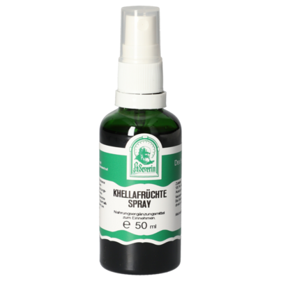 Sie sehen eine Packung KHELLAFRUECHTE SPRAY 50 ML, Produktbild: 01 KHELLAFRUECHTE SPRAY 50 ML, A-Nr.: 5831846 - 01