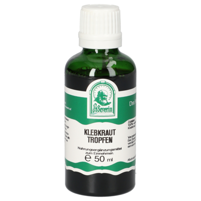 Sie sehen eine Packung KLEBKRAUT TROPFEN 50 ML, Produktbild: 01 KLEBKRAUT TROPFEN 50 ML, A-Nr.: 5881962 - 01