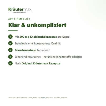 Knoblauch Kapseln 60 Stück, A-Nr.: 4318259 - 03