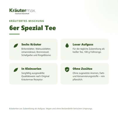 6er Spezial Tee Kräutertee Mischung 100 g, A-Nr.: 6017102 - 02