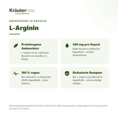 L Arginin Kapseln 90 Stück, A-Nr.: 5804298 - 02