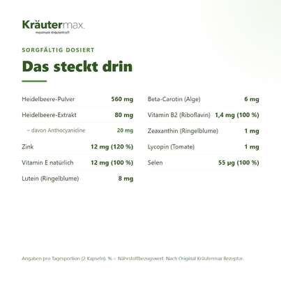 Sie sehen eine Packung Lutein plus Kapseln 60 Stück, Produktbild: 03 Lutein plus Kapseln 60 Stück, A-Nr.: 4318006 - 03