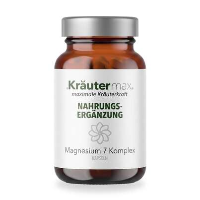 Sie sehen eine Packung Magnesium 7 Komplex Kapseln 60 Stk., Produktbild: 01 Magnesium 7 Komplex Kapseln 60 Stk., A-Nr.: 6027661 - 01