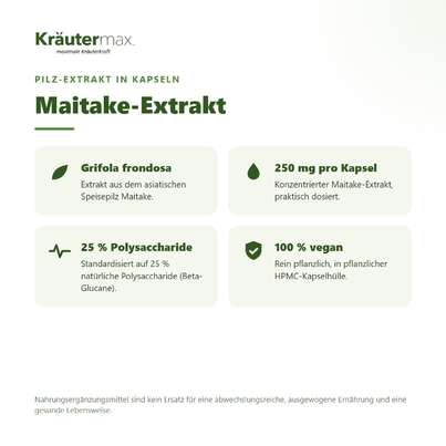 Maitake Kapseln 60 Stück, A-Nr.: 4731657 - 02