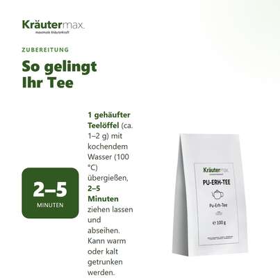Sie sehen eine Packung Pu Erh Tee 100 g, Produktbild: 04 Pu Erh Tee 100 g, A-Nr.: 6032159 - 04