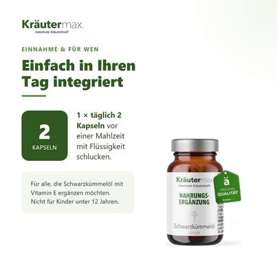 Schwarzkümmelöl Kapseln 90 Stück, A-Nr.: 4318443 - 04