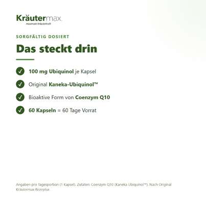 Ubiquinol 100 mg Kapseln 60 Stück, A-Nr.: 4887885 - 03