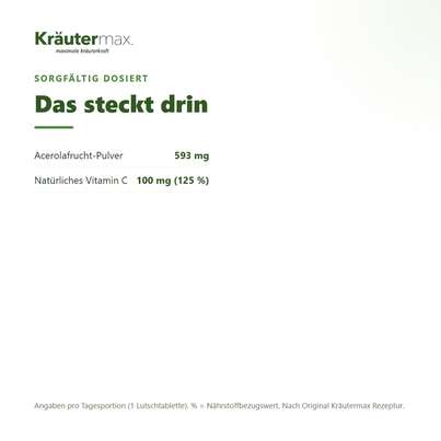 Vitamin C Acerola Lutschtabletten 150 Stück, A-Nr.: 4434020 - 03