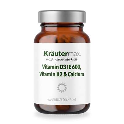 Vitamin D3 600 IE K2 Calcium Kapseln 60 Stück, A-Nr.: 5746483 - 01