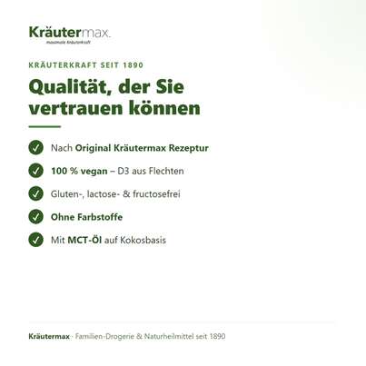 Sie sehen eine Packung Vitamin D3 800 IE K2 Tropfen vegan 50 ml, Produktbild: 05 Vitamin D3 800 IE K2 Tropfen vegan 50 ml, A-Nr.: 5804418 - 05