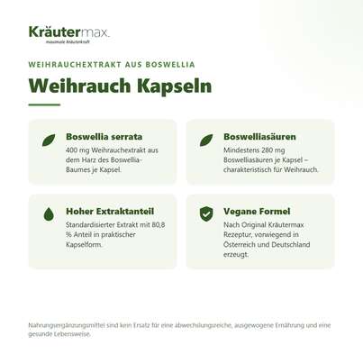 Weihrauch Kapseln 60 Stück, A-Nr.: 4318472 - 02