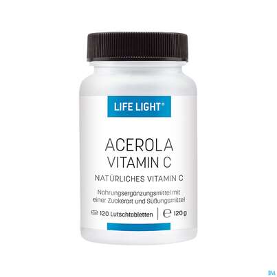 Acerola Vitamin C Lutschtabl Life Light 120st, A-Nr.: 4036673 - 01