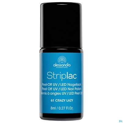Sie sehen eine Packung Alessandro Striplac 161 Crazy Lazy 8ml, Produktbild: 01 Alessandro Striplac 161 Crazy Lazy 8ml, A-Nr.: 4626222 - 01