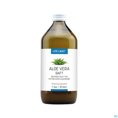 Sie sehen eine Packung Aloe Vera Saft Bio Life Light 500ml, Produktbild: 01 Aloe Vera Saft Bio Life Light 500ml, A-Nr.: 3567492 - 01