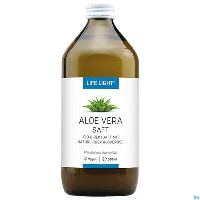Sie sehen eine Packung Aloe Vera Saft Bio Life Light 500ml, Produktbild: 02 Aloe Vera Saft Bio Life Light 500ml, A-Nr.: 3567492 - 02