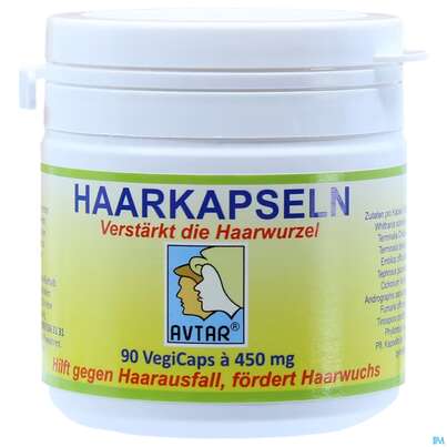 Sie sehen eine Packung Avtar Ayurvedisch Kapseln Haar 90st, Produktbild: 01 Avtar Ayurvedisch Kapseln Haar 90st, A-Nr.: 4835517 - 01