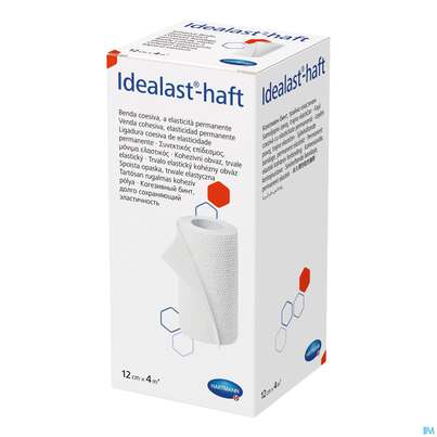 Elastische Binden Idealast/haft Kohaesiv Weiss 4mx 12cm 1st, A-Nr.: 1457546 - 02