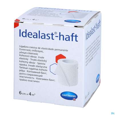 Elastische Binden Idealast/haft Kohaesiv Weiss 4mx 6cm 1st, A-Nr.: 1457500 - 02