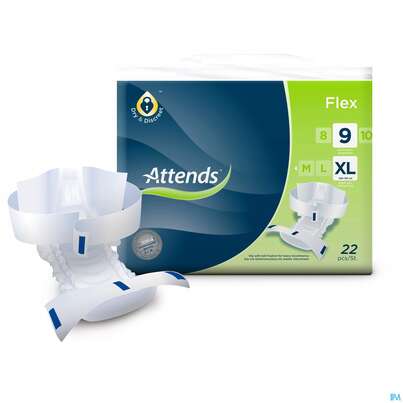 Sie sehen eine Packung Inkontinenz Attends Slip Flex S 10 88st, Produktbild: 01 Inkontinenz Attends Slip Flex S 10 88st, A-Nr.: 4271428 - 01