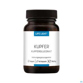 Kupfer Kapseln 2mg Life Light 60st, A-Nr.: 3134818 - 01