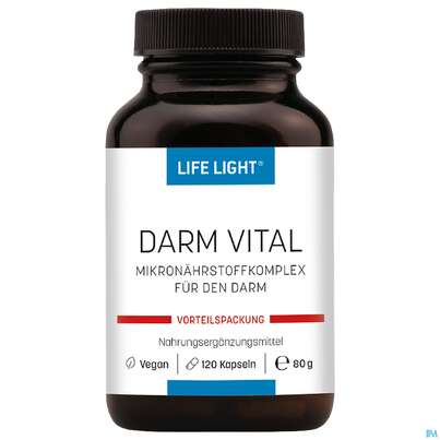 Sie sehen eine Packung Life Light Kapseln Darm Vital 120st, Produktbild: 01 Life Light Kapseln Darm Vital 120st, A-Nr.: 3862268 - 01