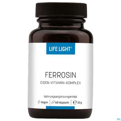 Sie sehen eine Packung Life Light Kapseln Ferrosin (eisen) 60st, Produktbild: 02 Life Light Kapseln Ferrosin (eisen) 60st, A-Nr.: 3134681 - 02