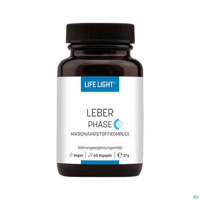 Sie sehen eine Packung Life Light Kapseln Leber Phase 1 60st, Produktbild: 01 Life Light Kapseln Leber Phase 1 60st, A-Nr.: 4069626 - 01