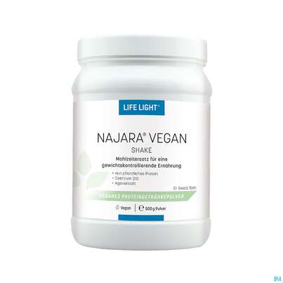 Sie sehen eine Packung Life Light Najara Proteinpulver Vegan Nach Dr. Ewald Toeth 500g, Produktbild: 01 Life Light Najara Proteinpulver Vegan Nach Dr. Ewald Toeth 500g, A-Nr.: 4274214 - 01