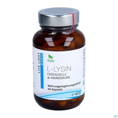 L-lysin Kapseln 500mg Life Light 60st, A-Nr.: 3134735 - 03
