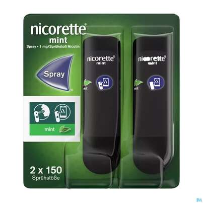 Nicorette Spray 1mg/spruehstoss Z.anw.i.d.mundhoehle lösung Mint 2st, A-Nr.: 3916142 - 01