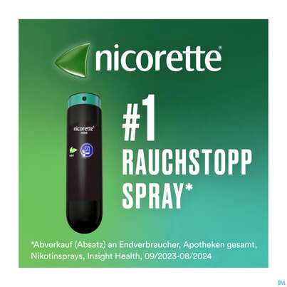 Nicorette Spray 1mg/spruehstoss Z.anw.i.d.mundhoehle lösung Mint 2st, A-Nr.: 3916142 - 03