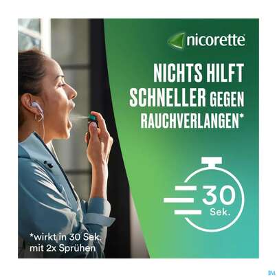 Nicorette Spray 1mg/spruehstoss Z.anw.i.d.mundhoehle lösung Mint 2st, A-Nr.: 3916142 - 07