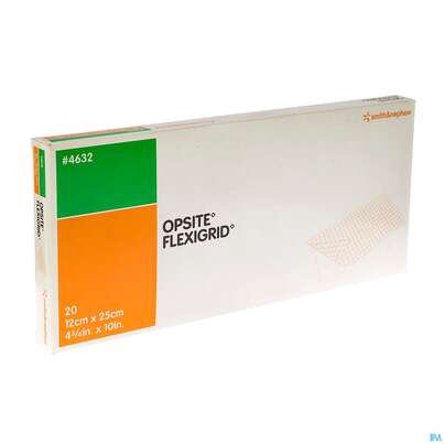 Sie sehen eine Packung Opsite Flexigrid 12x 25cm 20st, Produktbild: 01 Opsite Flexigrid 12x 25cm 20st, A-Nr.: 1240019 - 01