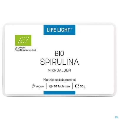 Sie sehen eine Packung Spirulina Tabl Life Light Bio 90st, Produktbild: 02 Spirulina Tabl Life Light Bio 90st, A-Nr.: 3263467 - 02