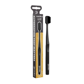 Nordics Öko Zahnbürste Premium 6.500 Borsten Black, A-Nr.: 5799545 - 01
