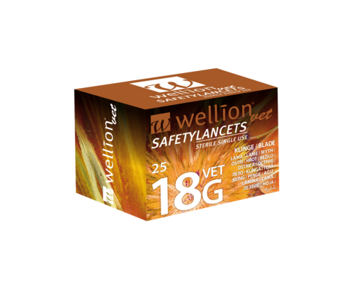 WELLVET218B-3-25 WellionVet Safety Lancets 18G 3mm Blade 25Stk., A-Nr.: 4545564 - 03