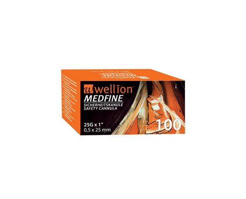 MEDFINE Sicherheitskanüle, 25G x 1&quot;, 0,5 x 25mm, 100 Stück, A-Nr.: 5435263 - 01