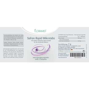 Floramed Safran Rapid Microtabs, A-Nr.: 5318936 - 01
